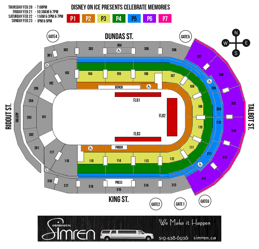 Budweiser Event Center Seating Chart Disney On Ice