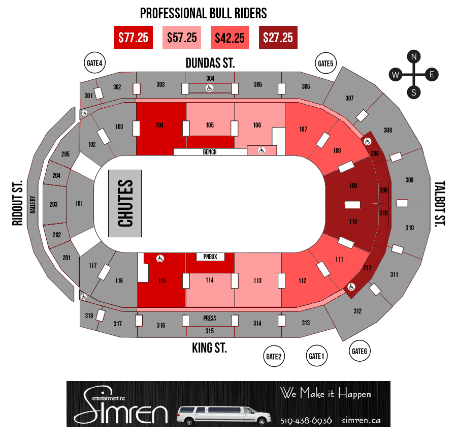 First Arena Pbr Seating Chart